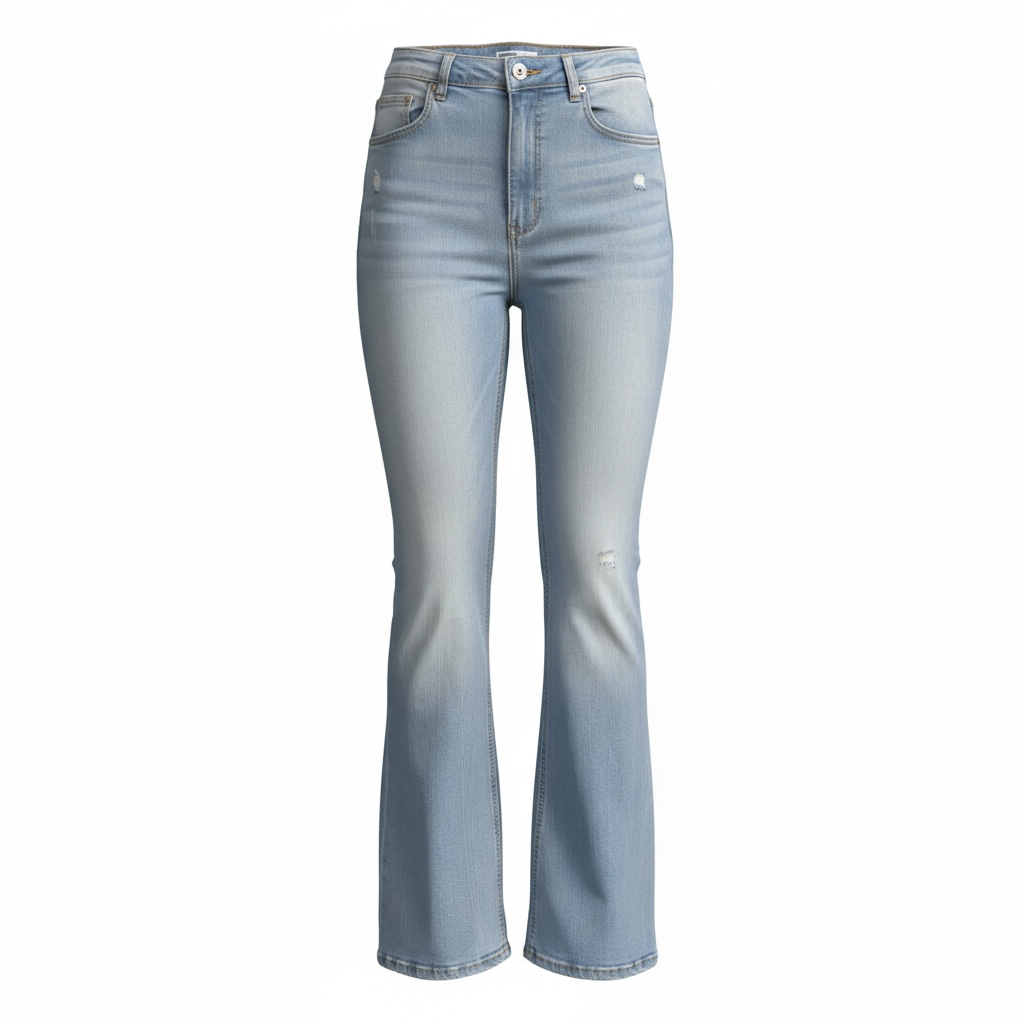 Cropped flared jeans