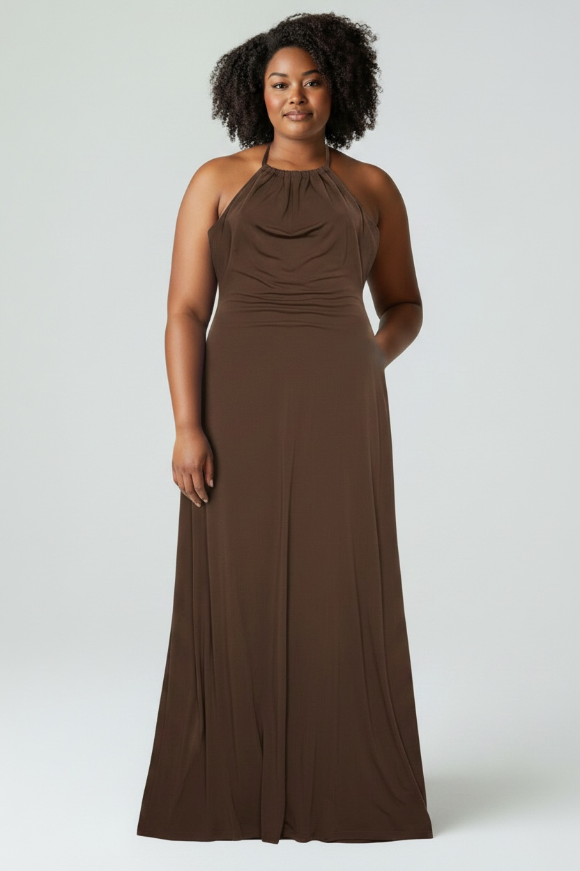 Brown maxi dress - Size M/L