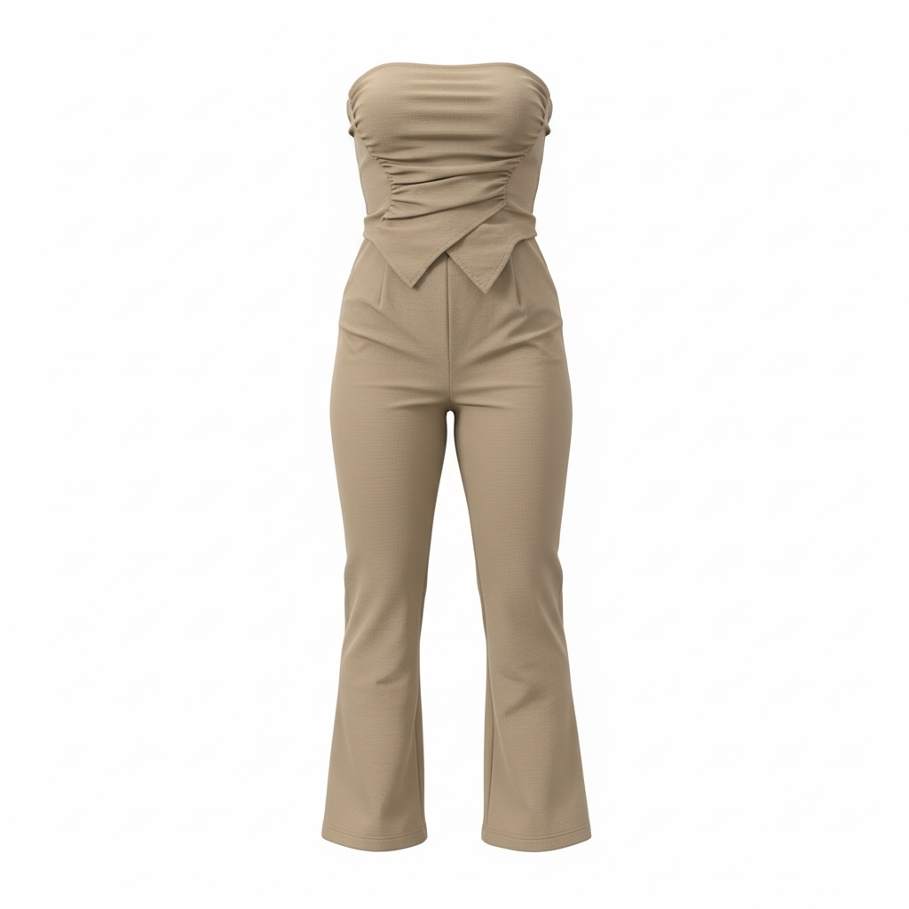 Beige jumpsuit