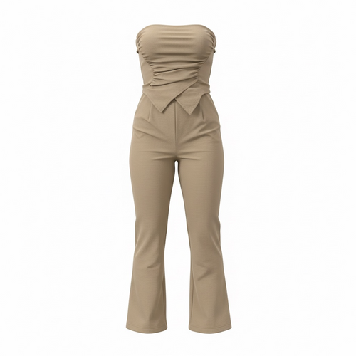 Beige jumpsuit