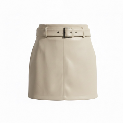 Beige pvc skirt - Size M