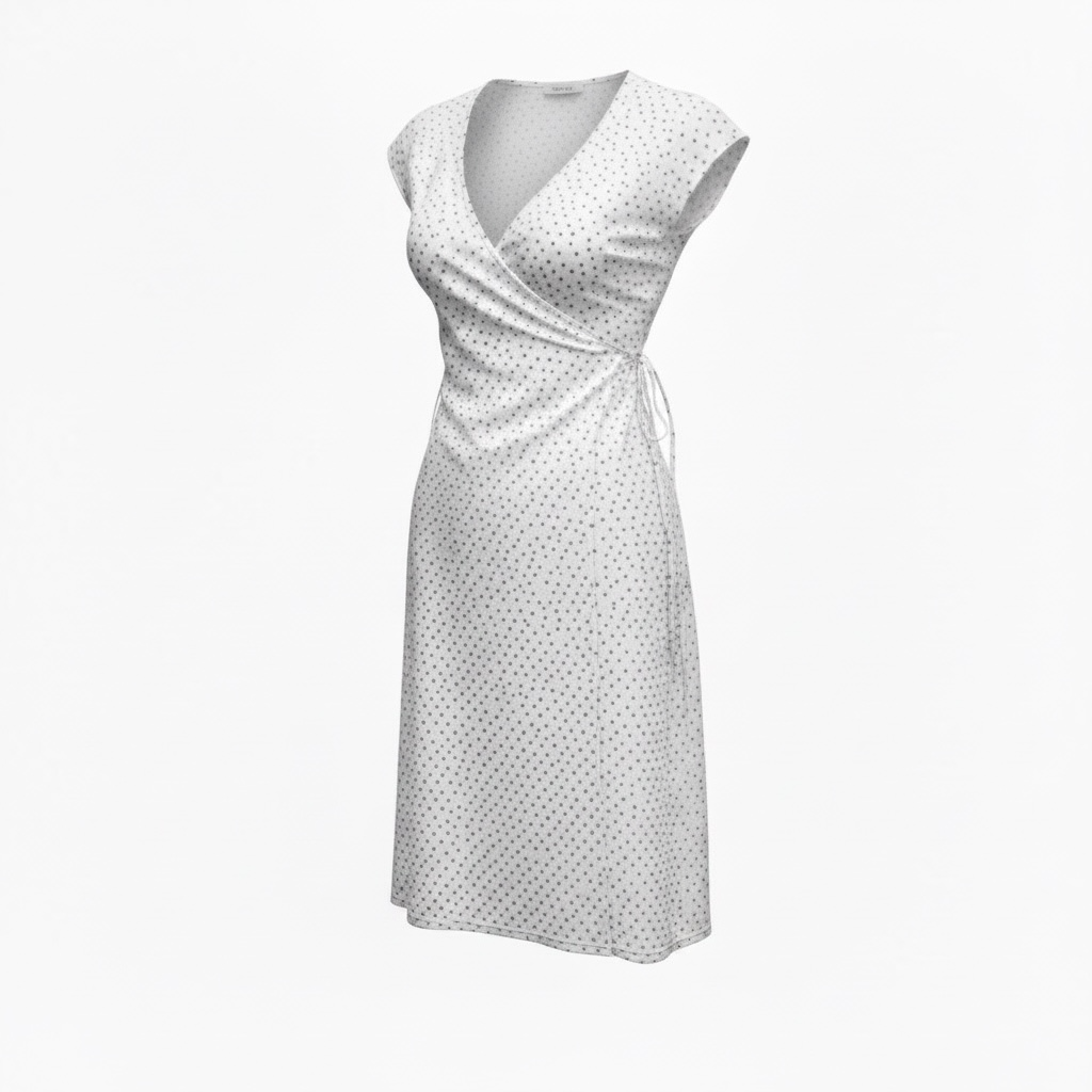 White wrap around dress - Size S