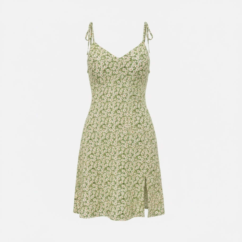 Floral dress - green